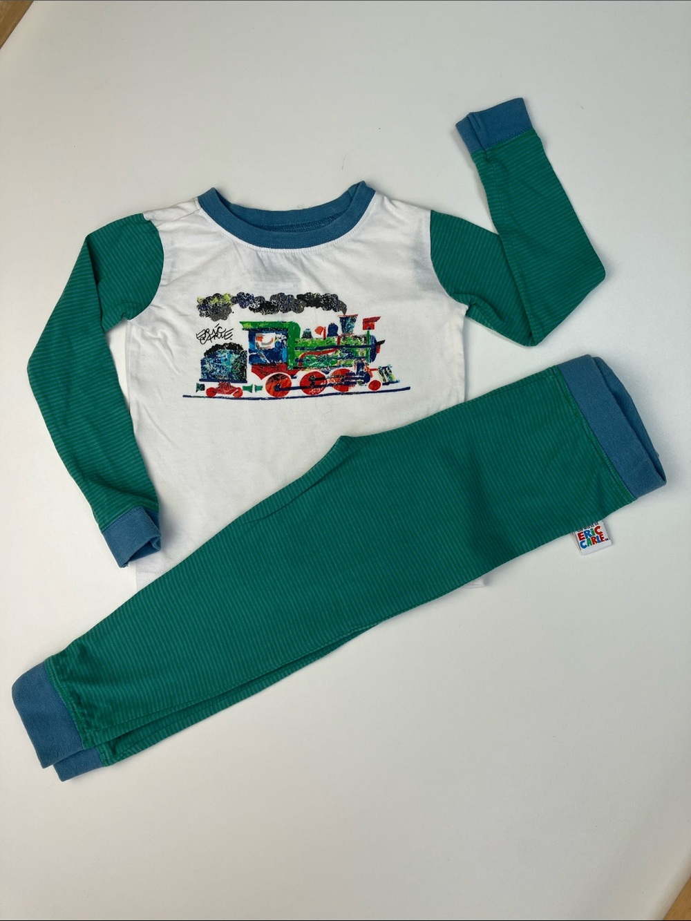 Eric Carle Train Pajamas (size 3T)
